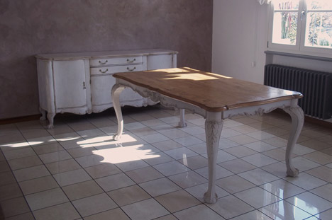 Falegnameria Biagioni: credenza e tavolo rivisitati
