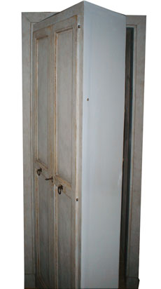 Doors, bookcases and secret passages